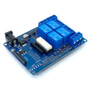 arduino-4 channel-relay-shield-01 Arduino 四路繼電器擴展板