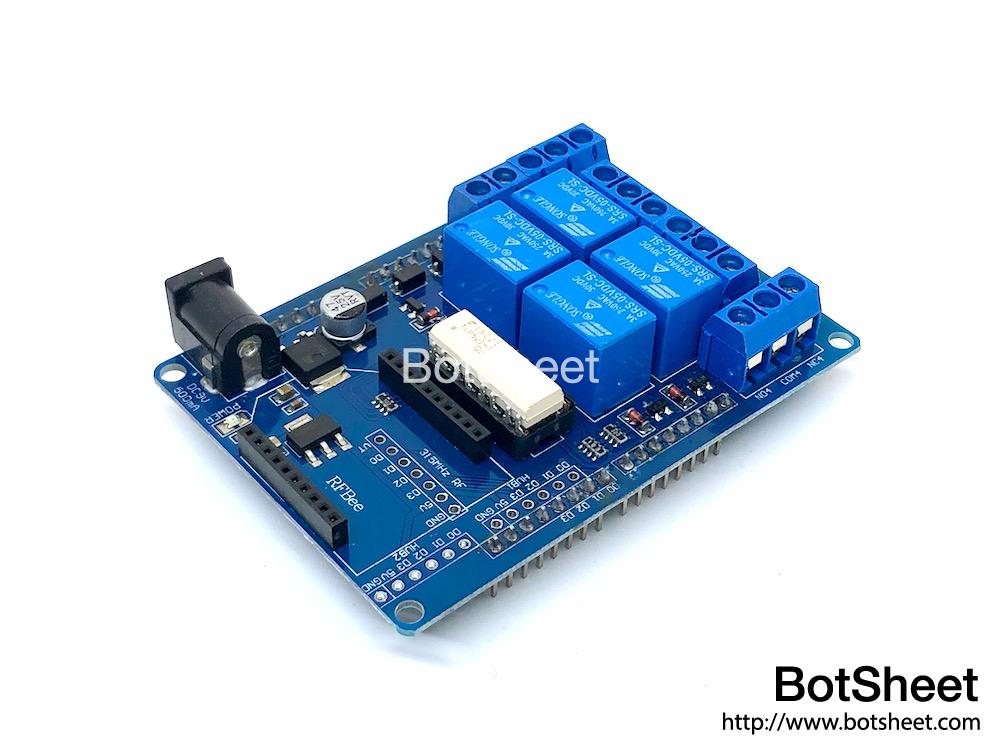 arduino-4 channel-relay-shield-01