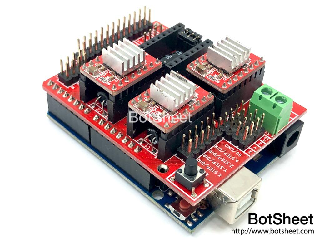Arduino CNC Shield v3 數控機擴展板 - BotSheet