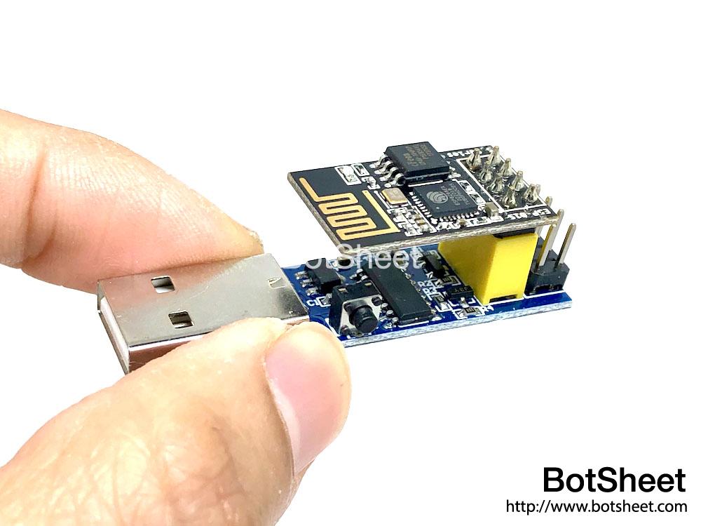 ESP-01 USB-to-Serial 編程轉接板 - BotSheet