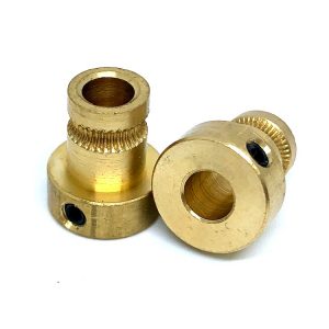 mendel-hobbed-pulley-13x8mm-01 Mendel 擠出機送絲齒輪