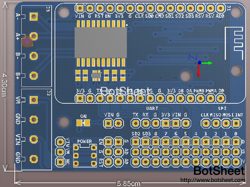 nodemcu-v2-motor-shield-dimension