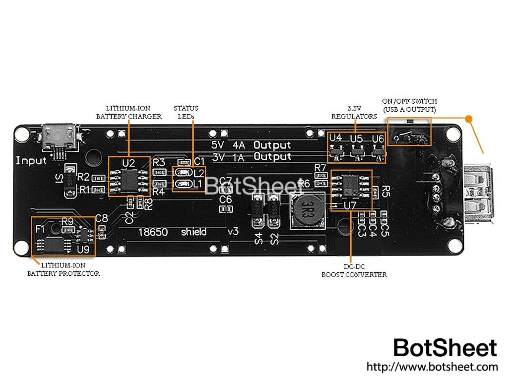 18650-Power-module-3v-5v-output-1-channel-pinout