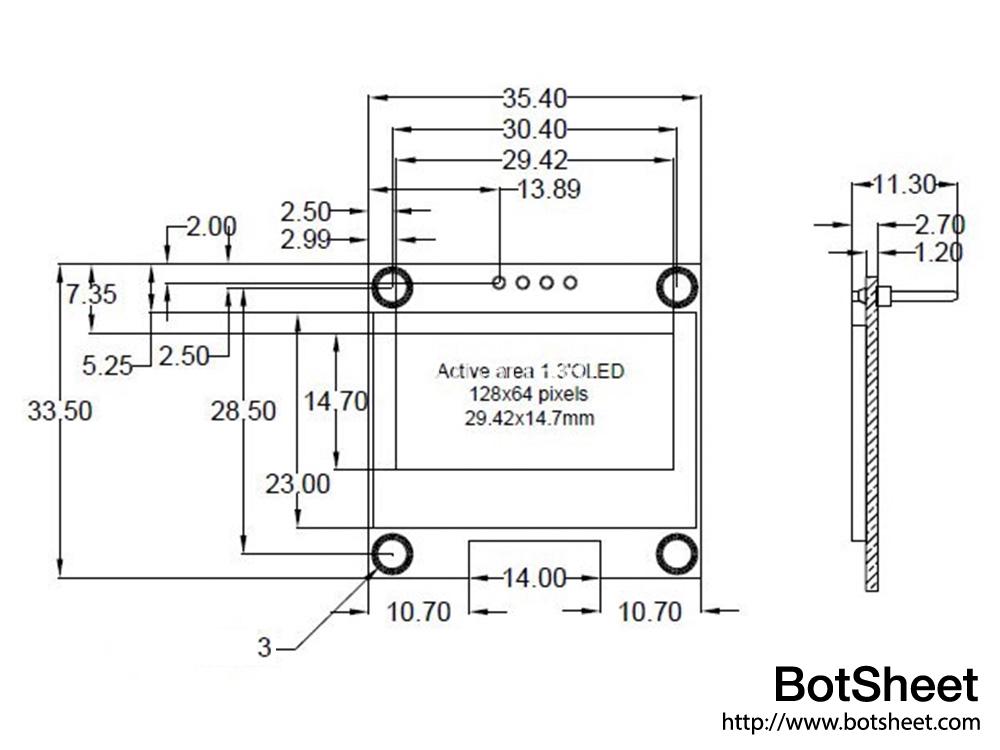 monochrome-1.3-oled-graphic-display-with-i2c-dimension