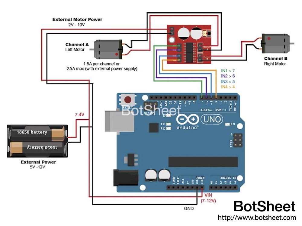 Interfacing MX1508 Motor Driver Module With Arduino, 51% OFF