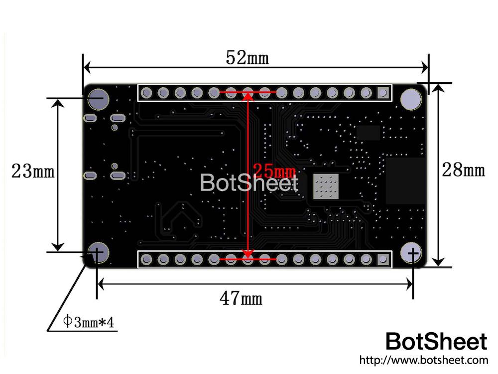 doit-esp32-devkit-pro-dimension