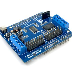 arduino-2-motor-and-servo-drive-shield-01 Arduino 2路馬達及16路舵機擴展板