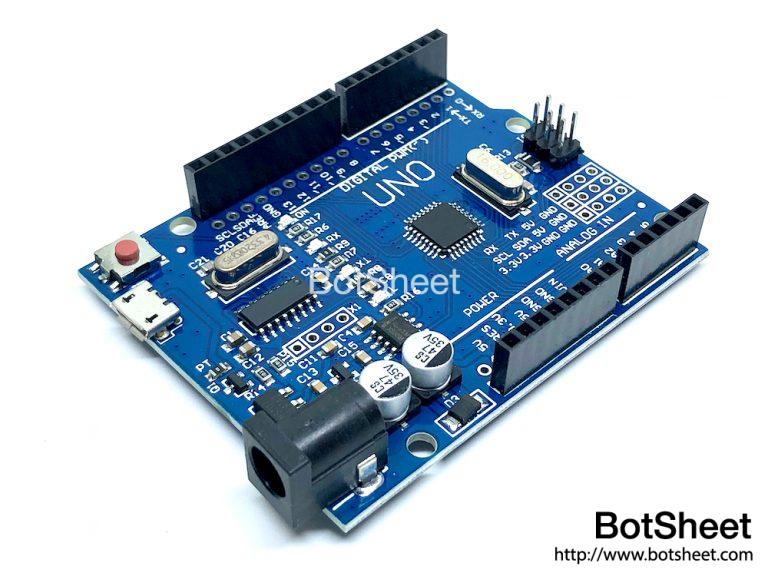 Arduino Uno R3 (Micro USB) - BotSheet